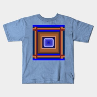 Shapes and blue Kids T-Shirt